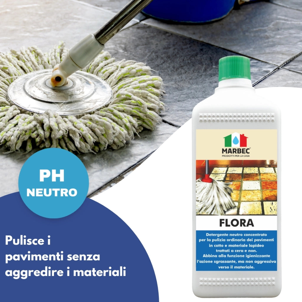 Pulizia pavimenti FLORA   5LTx4Pz