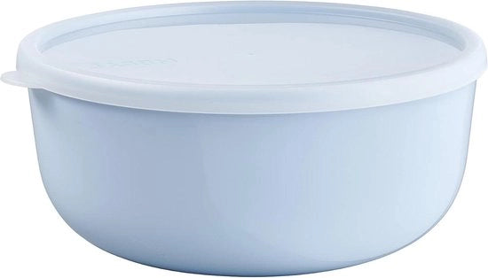 Contenitore per conservazione alimentare con coperchio - adatto per frigorifero-freezer-forno a vapore-microonde-lavastoviglie - 3000 ml - blu (Nordic Blue) Contenitore per dolci