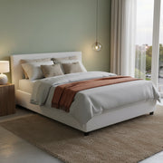 Letto Matrimoniale Nessuna, Letto Matrimoniale Materasso Incluso Made in Italy, Bianco