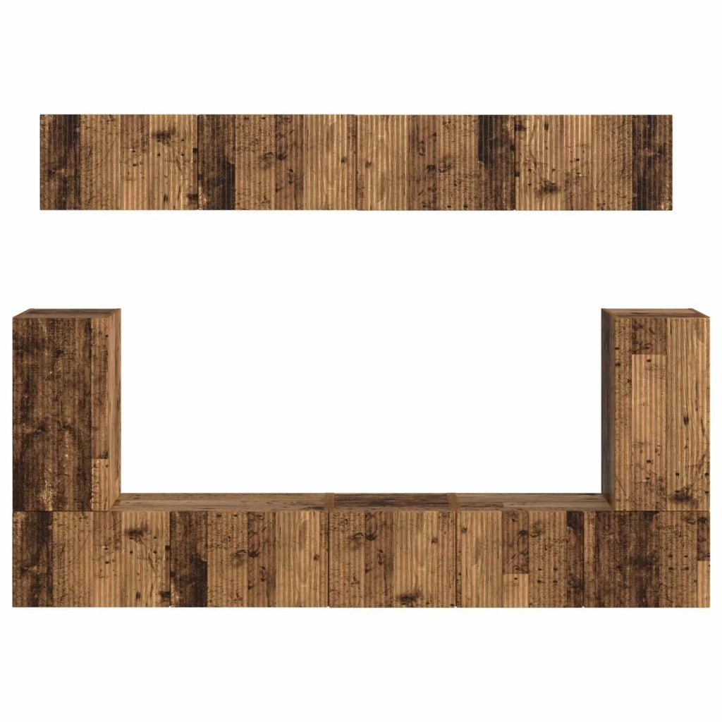 Set mobile TV 5 pcs Legno vecchio Legno multistrato 3409094