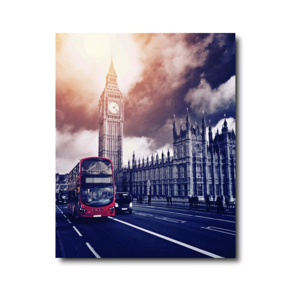 Canvas Stampato Alta risoluzione 40x50 cm LONDRA Telaio in Legno Tela in cotone