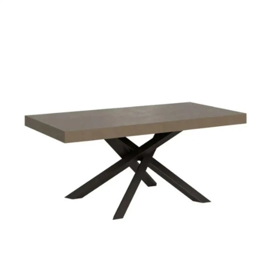 Tavolo allungabile 200/460x90 cm Volantis Premium tortora gambe antracite