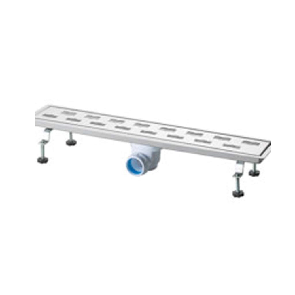Canalina di scarico griglia doccia Onda con sifone in acciaio inox 90 cm vicario
