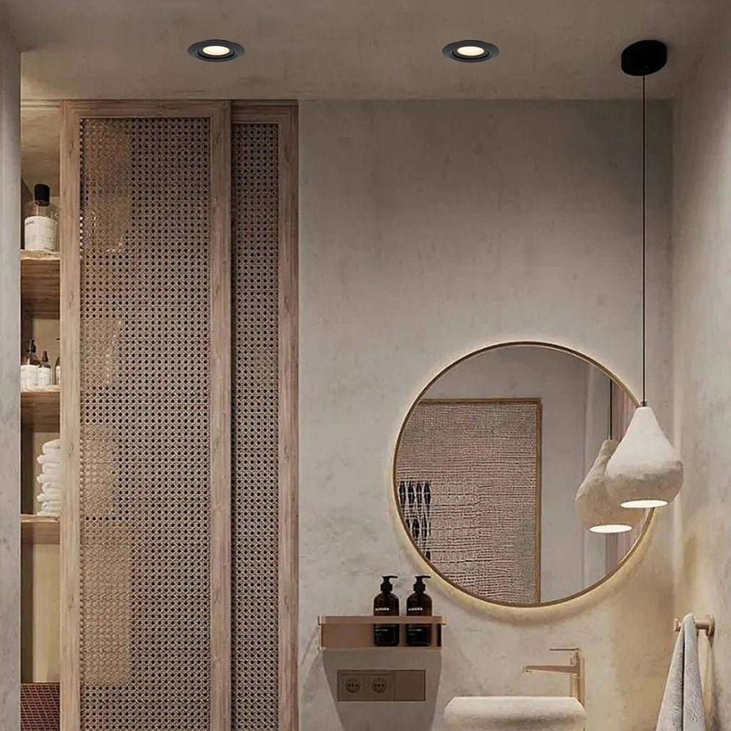 Faretto incasso Lagos orientabile GU10 nero IP65 LP