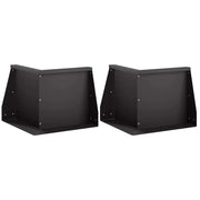 Muro di contenimento 2 pz 50 x 50 x 50 cm Acciaio Nero 8015186