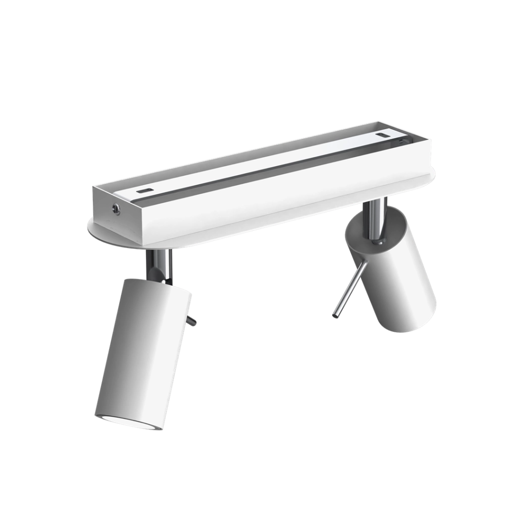 Plafoniera spot Preston Milagro bianco/cromo 2xGU10 40W