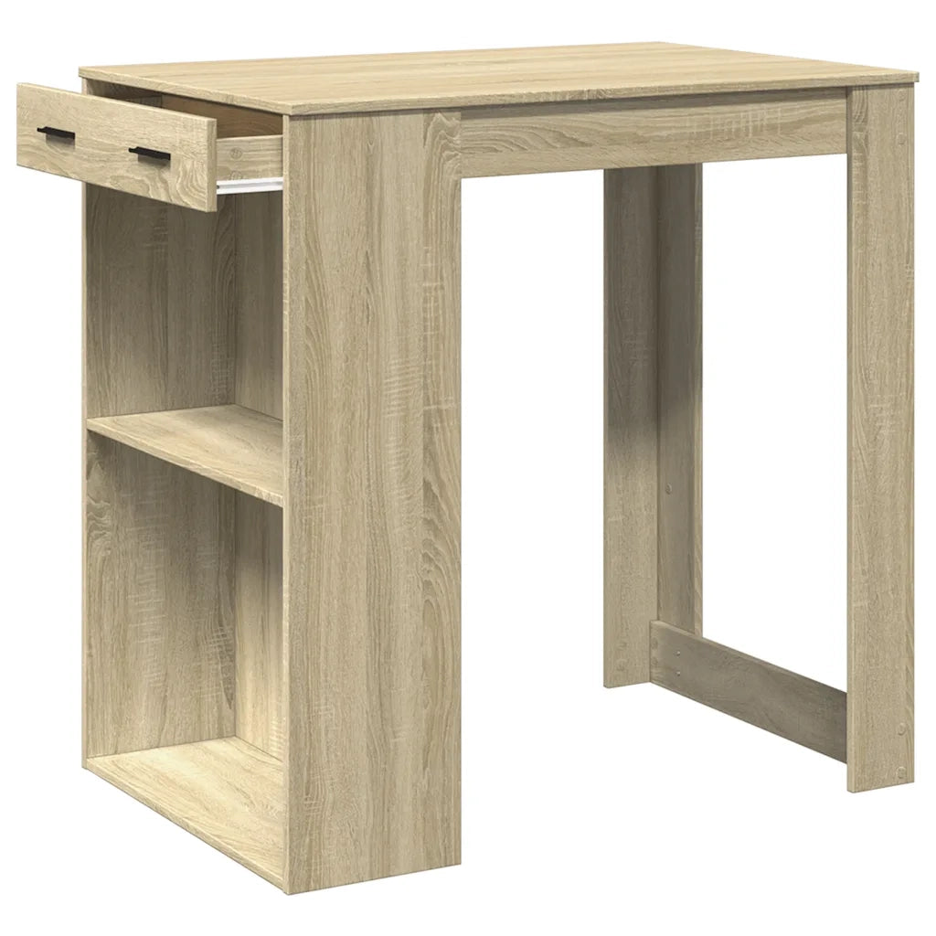 Tavolo da Bar Rovere Sonoma 102x70x103,5 cm in Truciolato 3309323