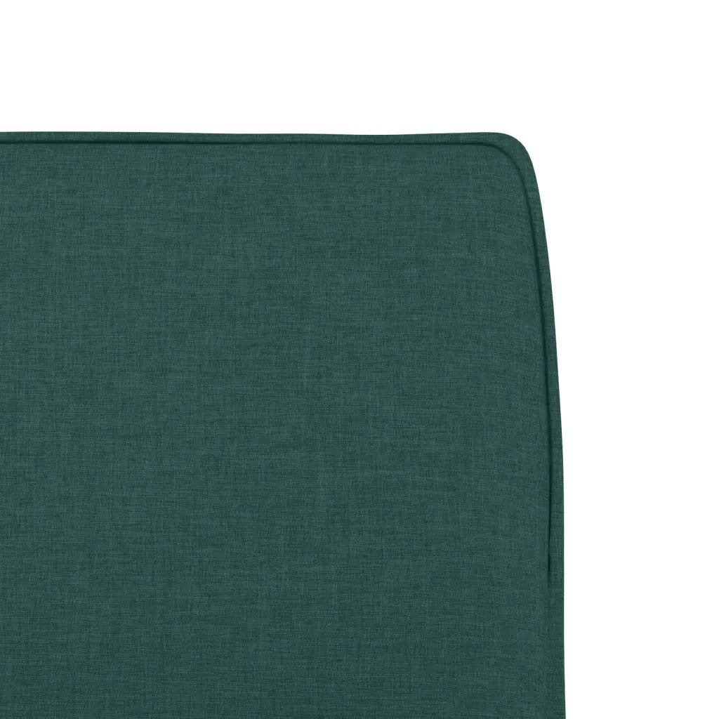 vidaXL Sedia Lounge Verde Scuro 52x75x76 cm in Tessuto