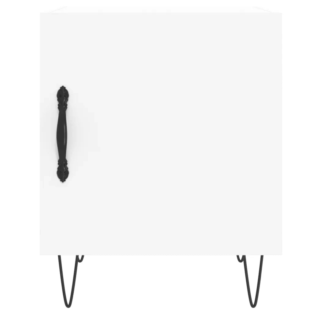 Comodini 2 pz Bianchi 40x40x50 cm in Legno Multistrato 827549