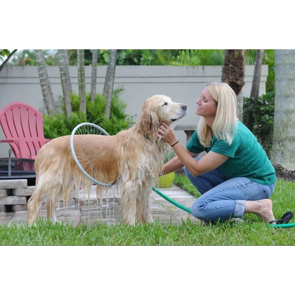 Trade Shop - Comfort Wash 360 Anello Medio Per Lavare Cane Gatto Animali Domestici Lavaggio -
