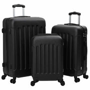 Valigia con blocco 3 pcs Nero 50 x 31 x 78 cm Plastica ABS 42006229