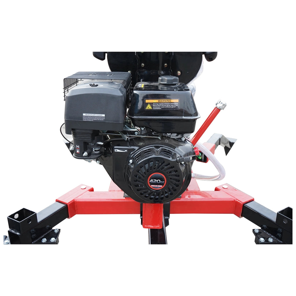 Mini escavatore per Quad con motore 15CV, 420CC a benzina, rimorchiabile, rotazione a 360 gradi, Escavatore per ATV