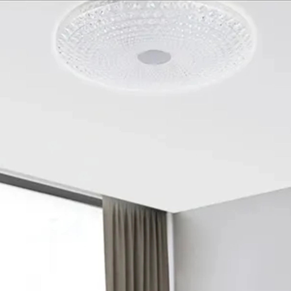 Trade Shop - Plafoniera Da Soffitto 45 W Design Cristalli Luce Fredda Fst-40a45906 Interna 40cm -