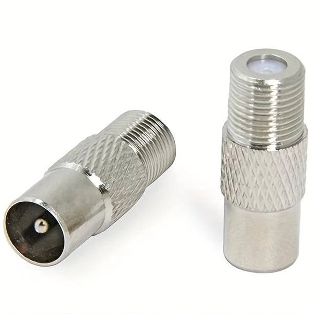 Trade Shop - Connettore Satellitare Per Adattatore Maschio A Spinotto Femmina Tv Maxtech C-011 -