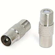 Trade Shop - Connettore Satellitare Per Adattatore Maschio A Spinotto Femmina Tv Maxtech C-011 -