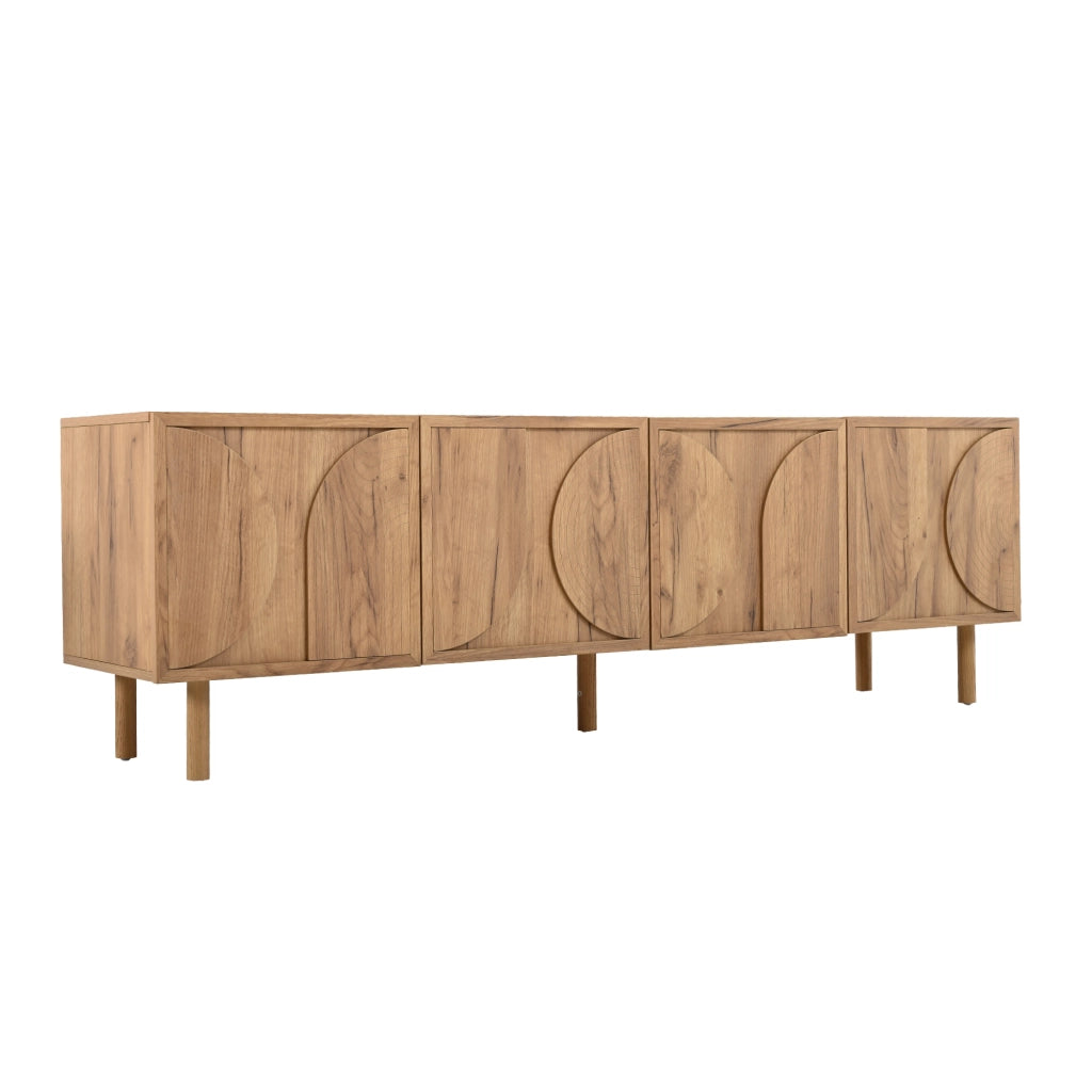 mobile tv con 4 ante; 2 vani; passacavi; per soggiorno; 180 × 38 × 56;5 cm