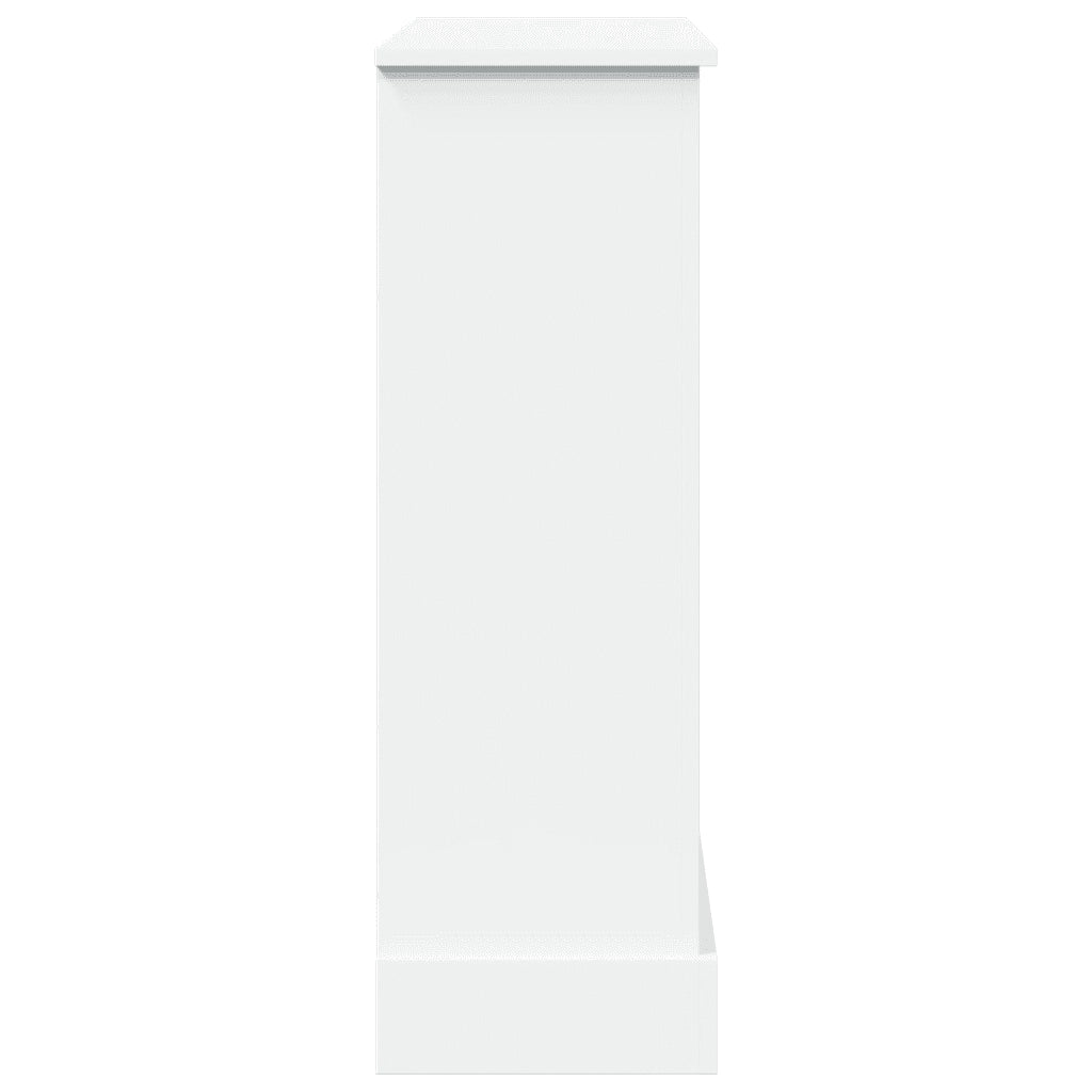 Cornice per Camino Bianca 90x30x90 cm in Truciolato CFW8010329