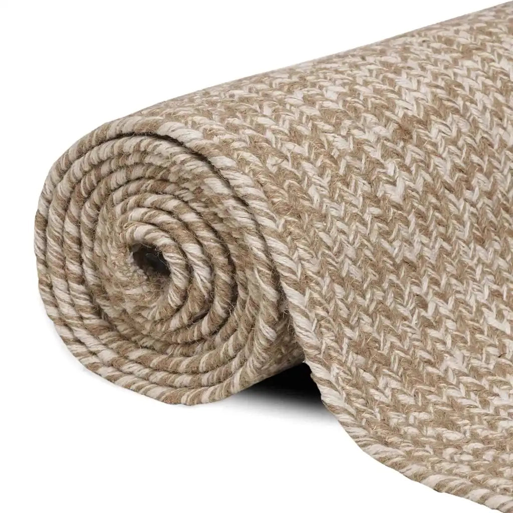 Tappeti per area Naturale e Bianco 160 x 230 cm Juta 42010481