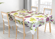 Tovaglia Per Salotto Cucina Tavolo 100% Cotone Made In Italy Uva E Fichi  RP - 140x140 - Uva e fichi