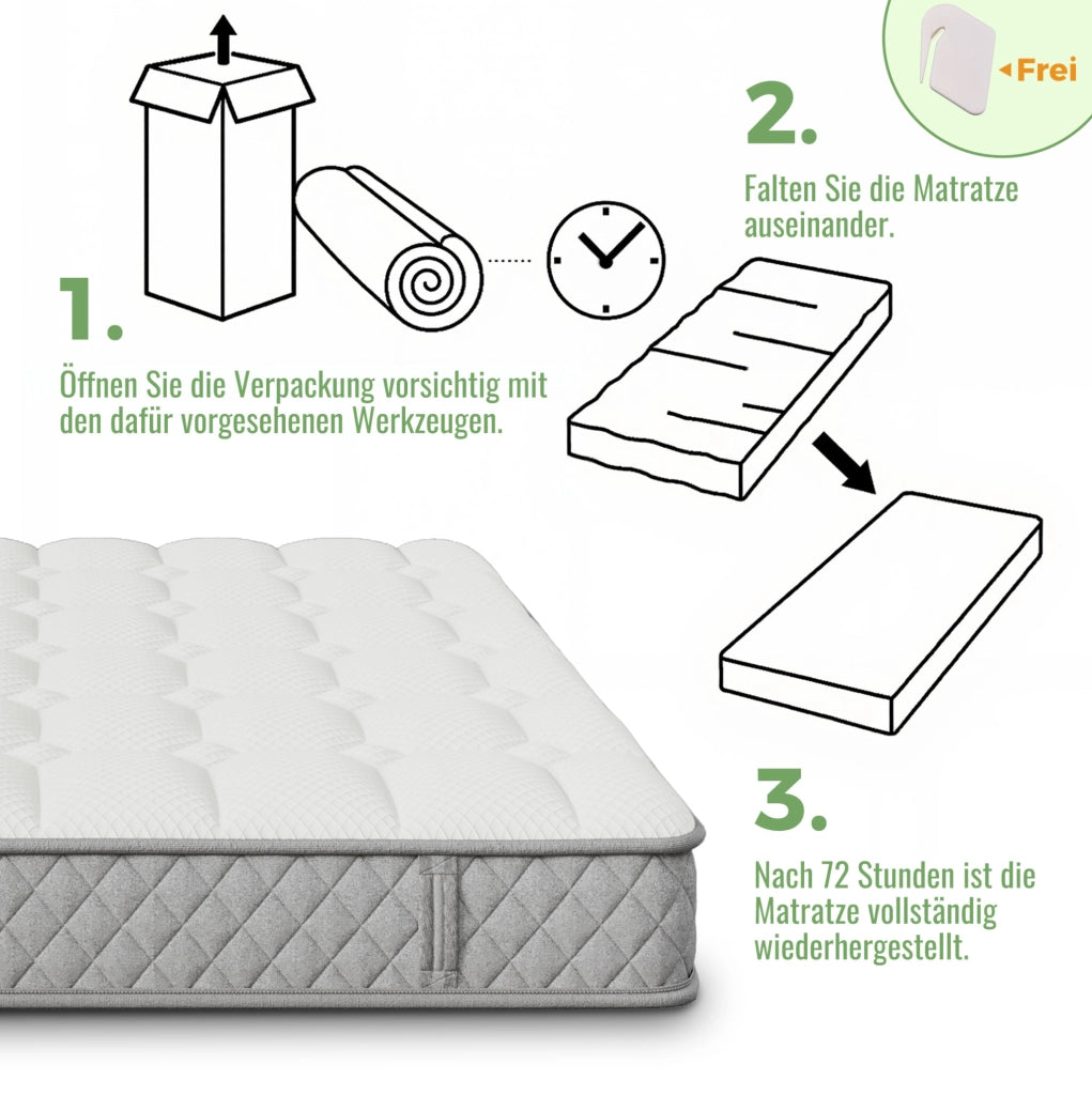 Letto contenitore 140x200 beige con materasso H3, USB e Type-C