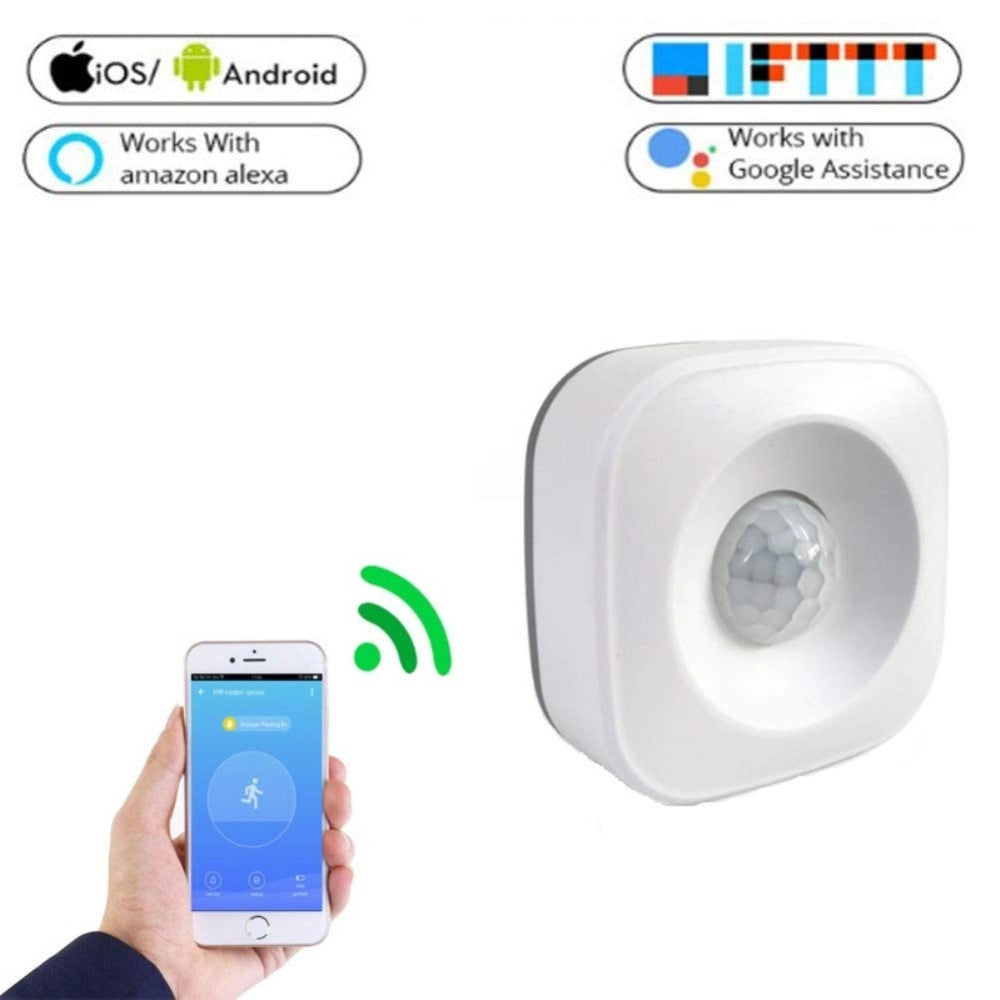 Trade Shop - Sensore Pir Wifi Smart Motion Infrarosso Wireless Rilevatore Movimento X Allarme -