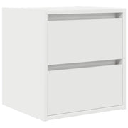 Comodino | Armadio da Notte | Mobiletto da notte a Muro Bianco 38x34x40 cm