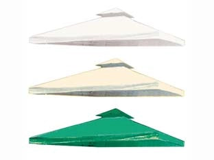 COPERTURA ANTIVENTO PER GAZEBO  mt.3x3xcm.20h.  colore verde    VETTE
