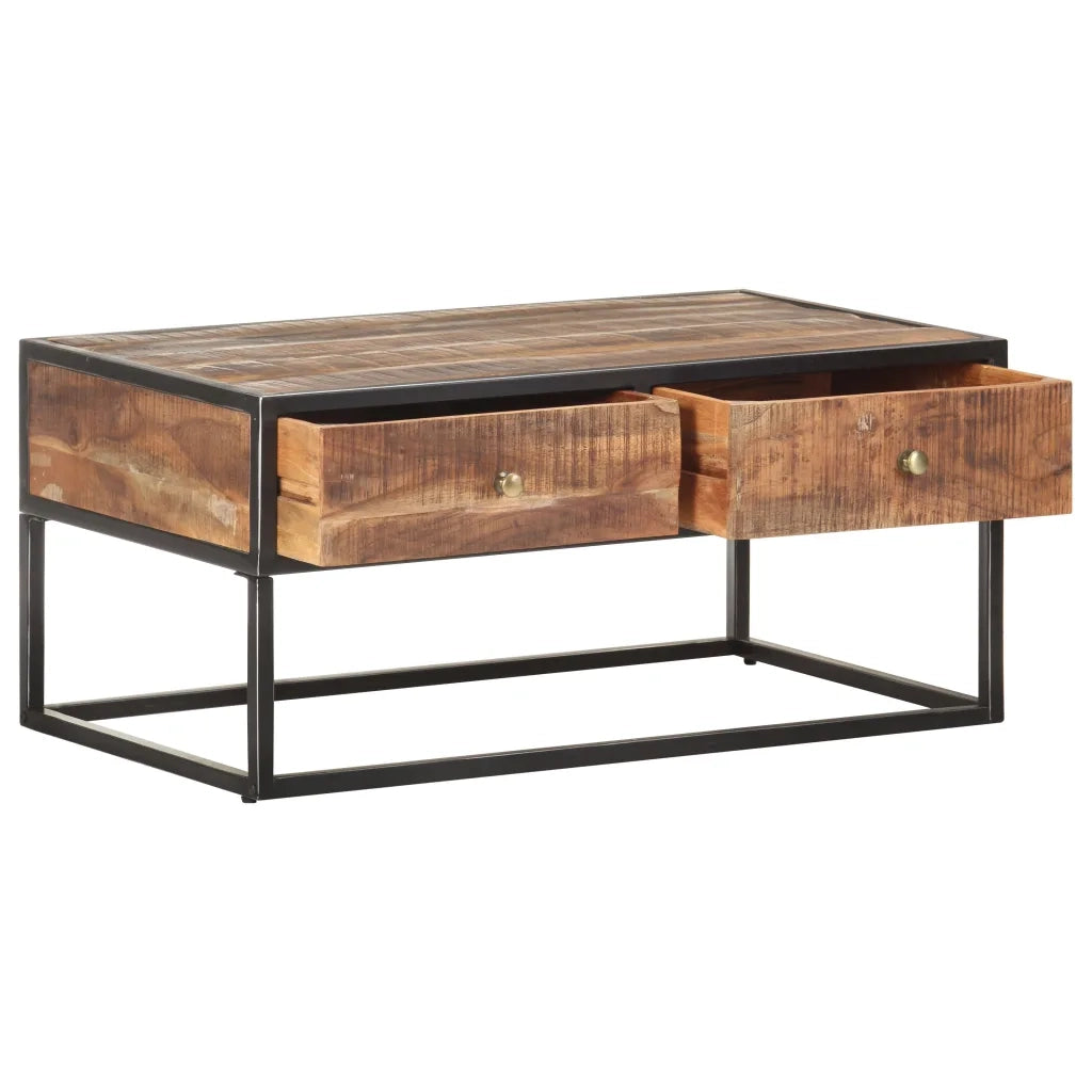 Tavolino da Salotto 90x50x40 cm in Legno di Acacia Grezzo 320912