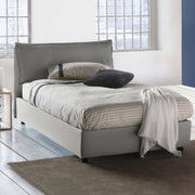 Arnaldo, Letto Piazza e Mezza Sfoderabile Made in Italy, Grigio