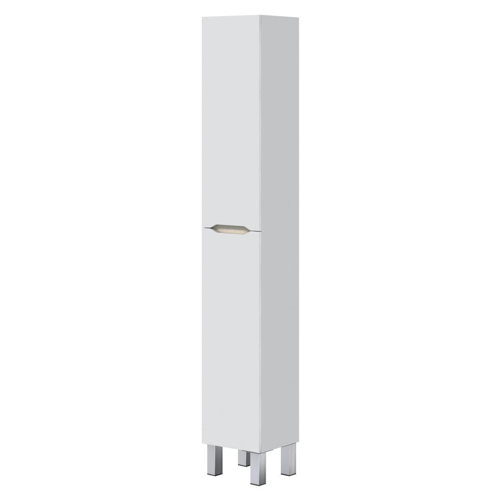 Trogir, Mobile Colonna 3 Ripiani, 30x25x182h cm Bianco Lucido