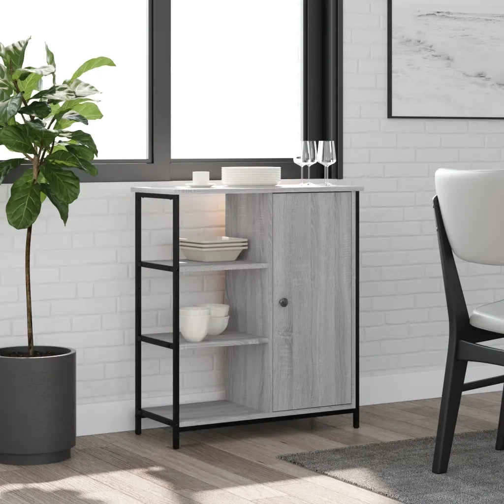 Credenza-Buffet-Armadio da cucina Grigio Sonoma 70x30x80 cm in Legno Multistrato 416543