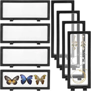 8 pezzi di supporto da esposizione a galleggiamento 3D - 23 x 9 x 2 cm - casse per monete da collezione - cornice per monete - oggetti da collezione - gioielli - pietre - medaglie - francobolli