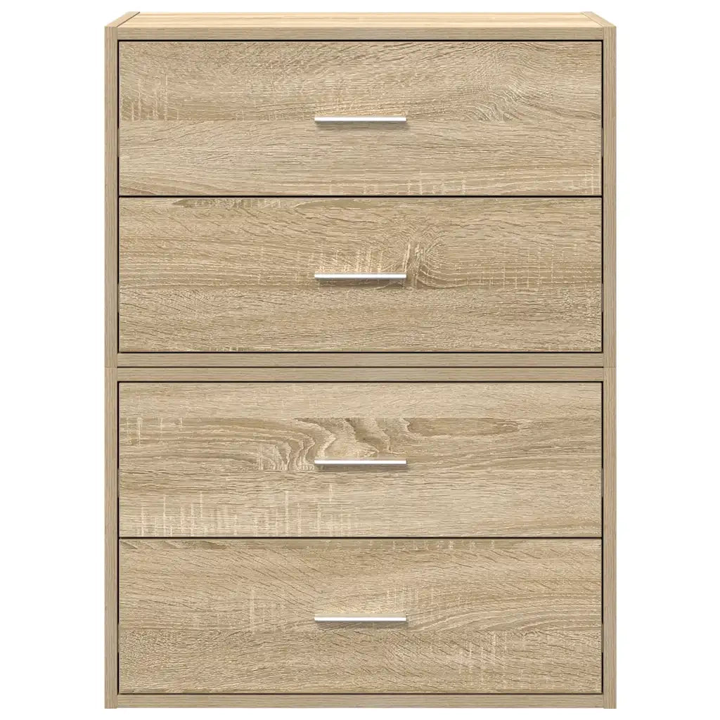 Armadi con 2 Cassetti 2 pz Rovere Sonoma 60x31x40 cm Truciolato 858826