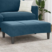 Poggiapiedi Blu 77x55x31 cm in Velluto 4007374