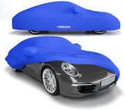Autoespositori interno premium per auto di lusso - Copricuscini in velluto - Kit di protezione auto interno - 2 colori 4 misure (blu M)