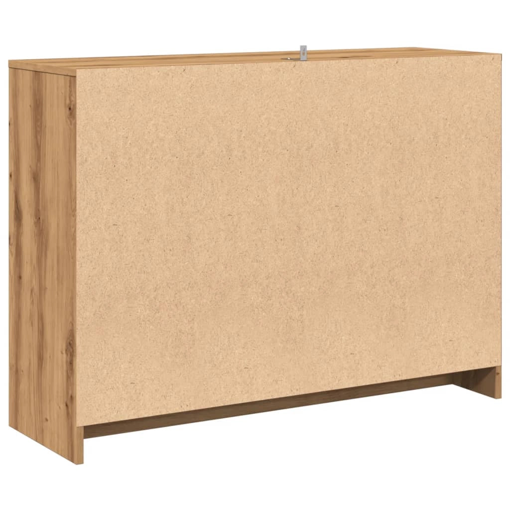 Buffet credenza cassettiera armadio mobile contenitore organizer per cucina soggiorno salotto fatto a mano 102 x 33 x 75 cm legno ingegnerizzato marrone 02_0030806