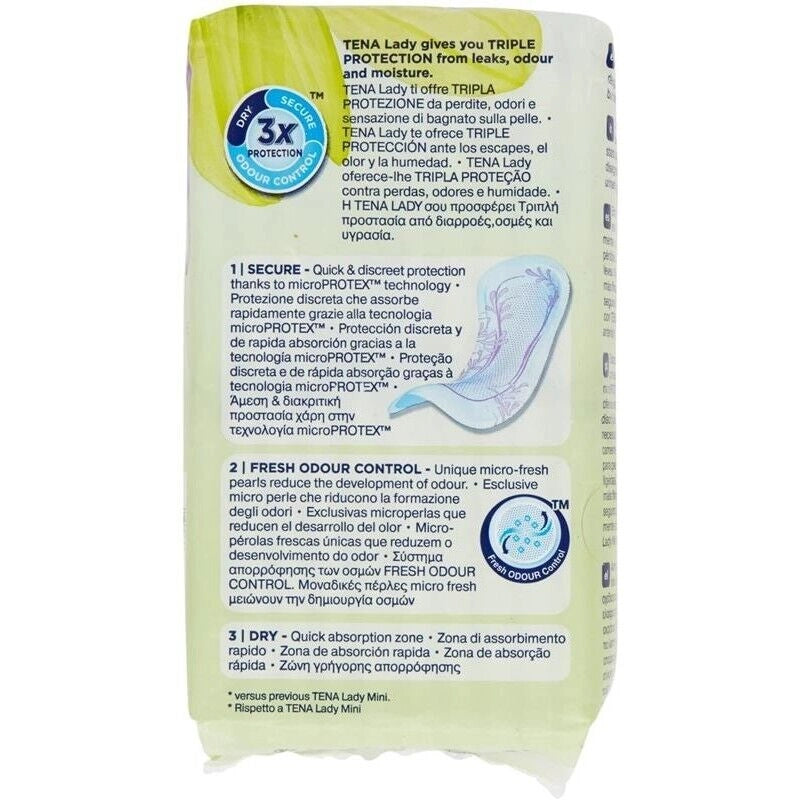 TENA LADY DISCREET MINI LIGHT IN CONFEZIONE DA 20 PEZZI