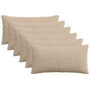Federa 6 pcs ALMELO Tortora 40 x 70 cm corduroy 914508