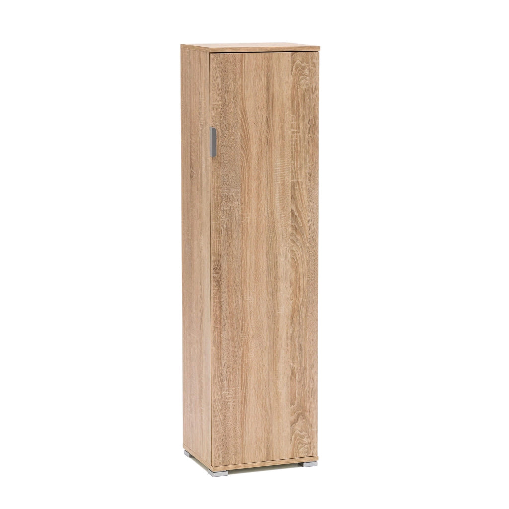Armadietto da Bagno un anta 4 ripiani in Legno Composito cm 40x33x151 - ZAK