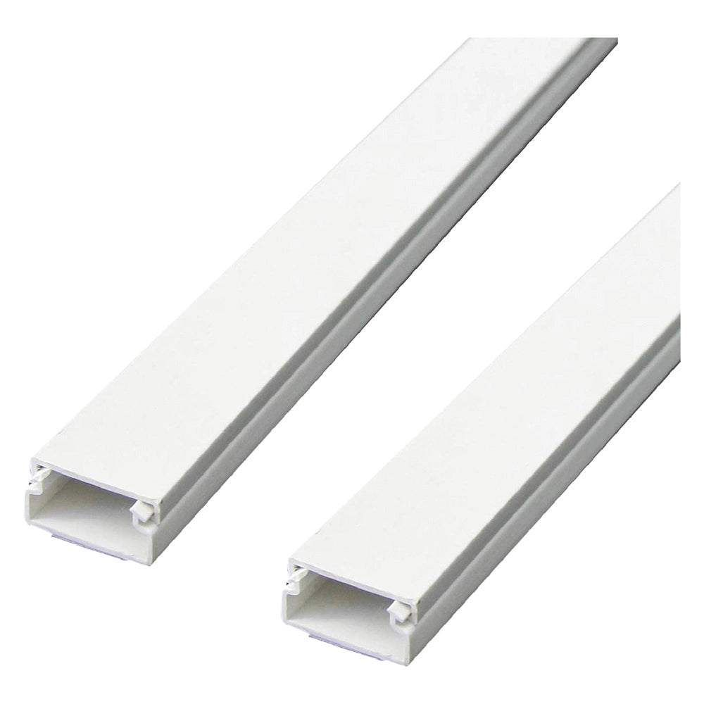 CANALINA PASSACAVI ADESIVA mm 20 x 10 - pack 2 barre da 1 mt. - 60775  - ELECTRALINE