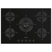 Smeg Cucina PV275B piano cottura Nero Superficie piana 72 cm Gas 5 Fornello(i)
