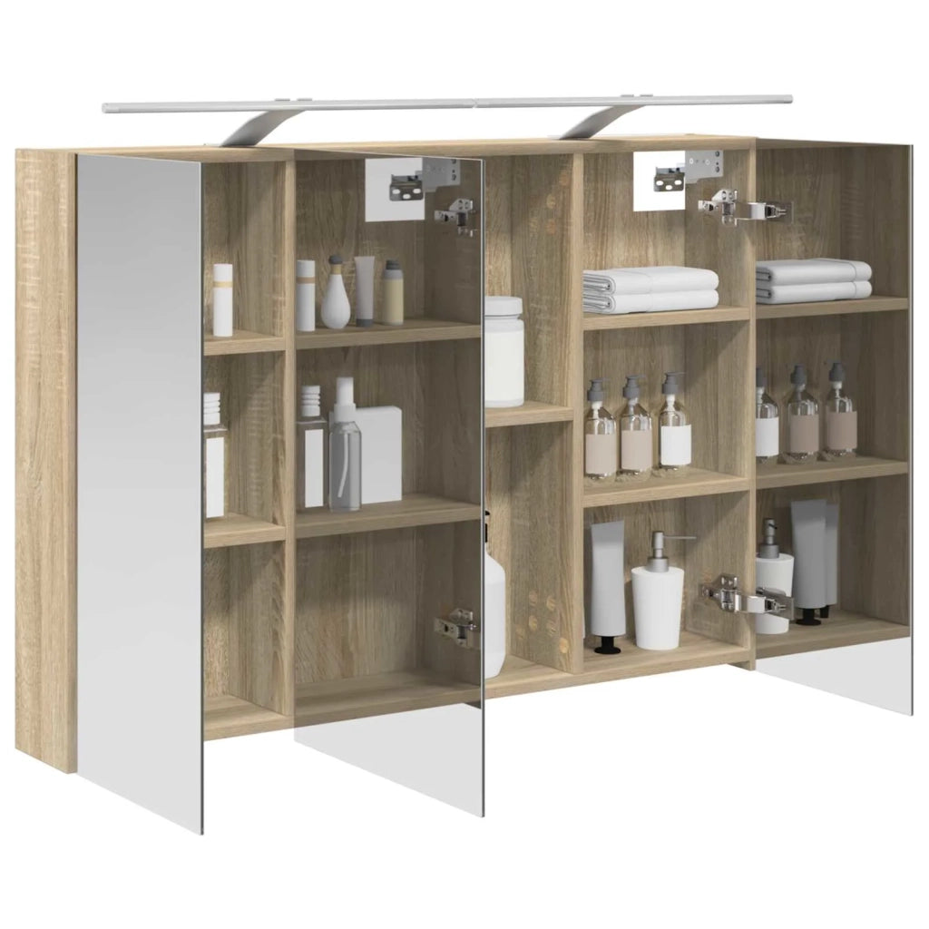 Mobiletto per specchio da bagno con lo scaffale Rovere Sonoma 889129