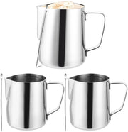 Cannetta per Latte 600 ml - Acciaio Inossidabile - Marcatura della Quantità - Barista - Sfregatura - Sostenibile - Cannetta per Latte