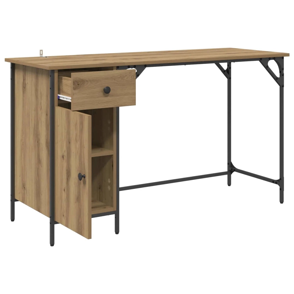 Scrivania per computer Rovere artigianale 131 x 48 x 75 cm 882833