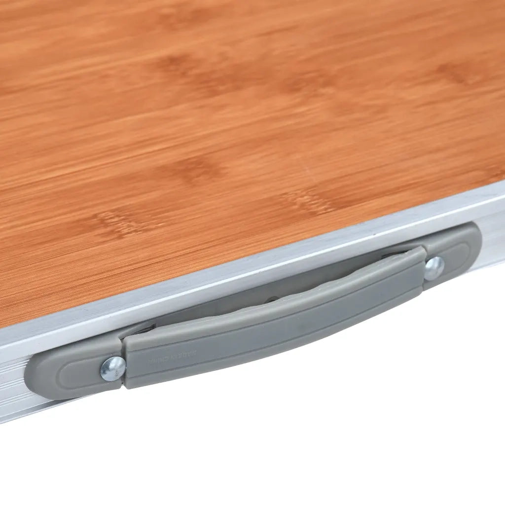 Tavolo da Campeggio Pieghevole con Telaio in Metallo 80x60 cm CFW5803354