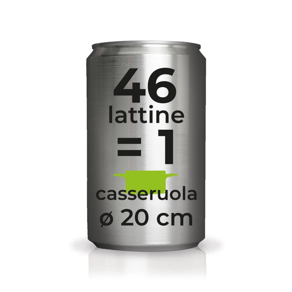 Moneta Recy Casseruola 2 manici 20 cm ricicla 46 lattine