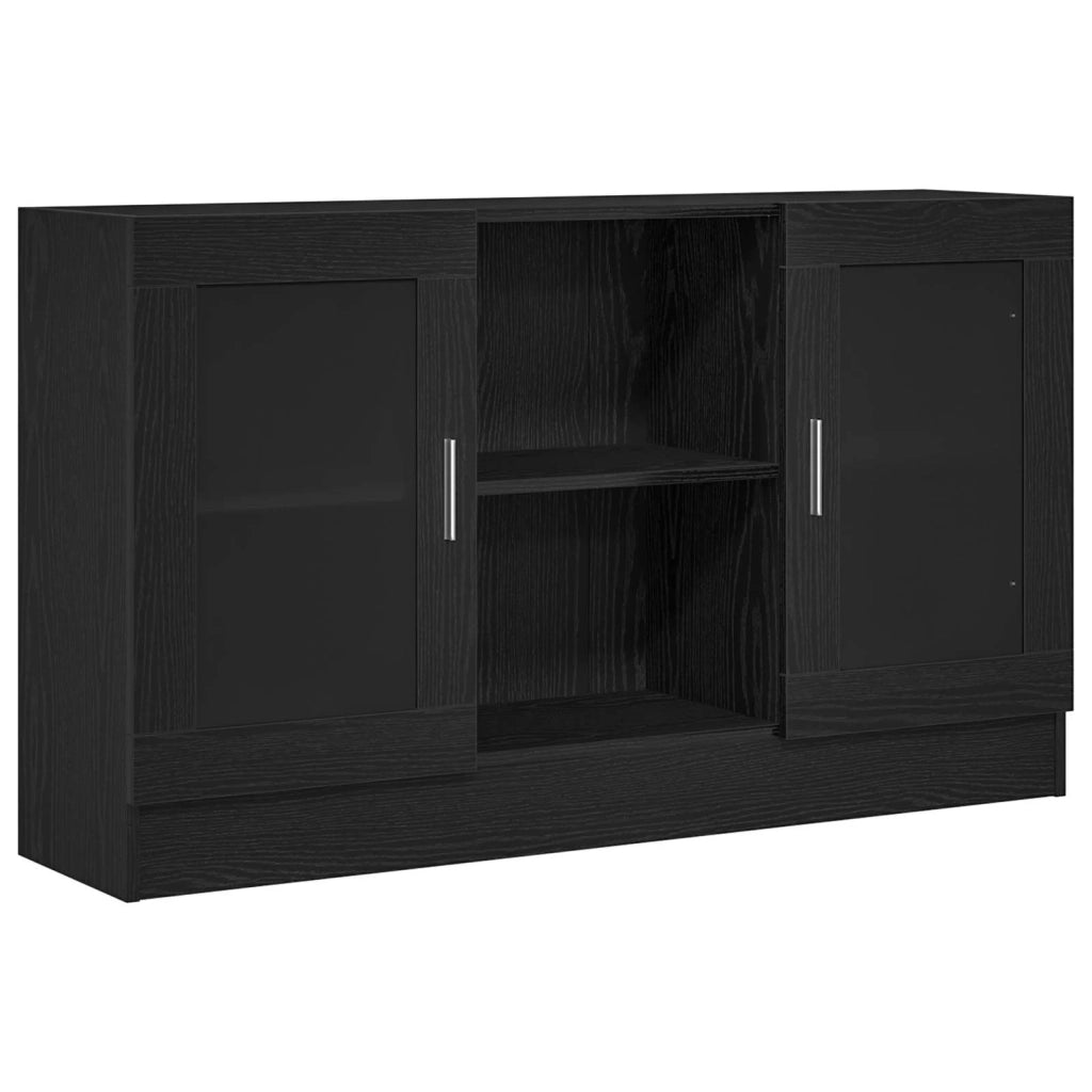 Credenza Rovere Nero 120 x 30,5 x 70 cm Legno multistrato 862522