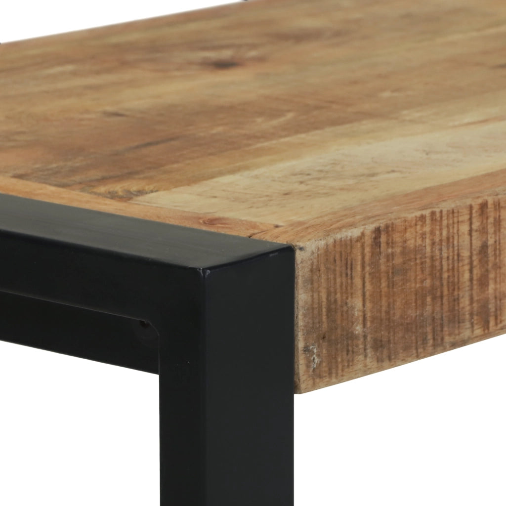 panchina 100x35x45 cm in legno massello di mango