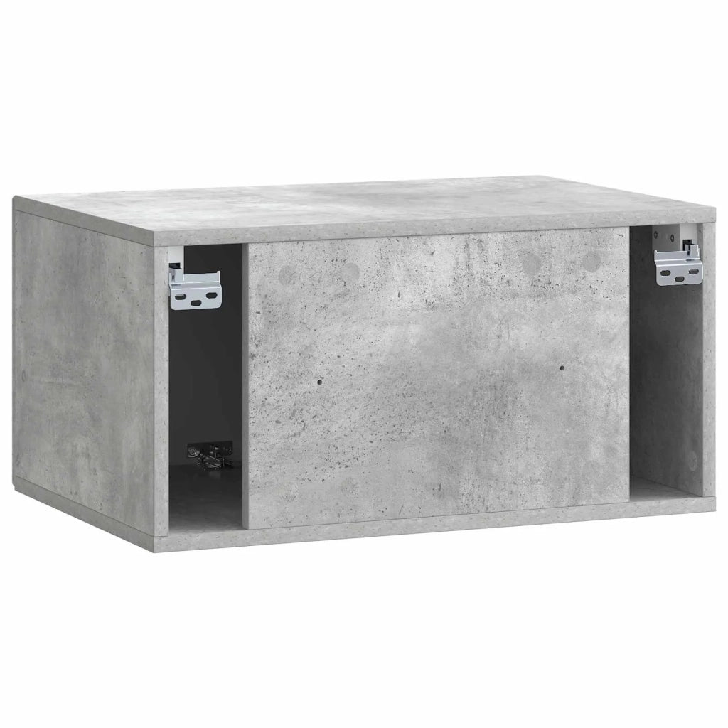 Mobile Porta TV da Muro Grigio Cemento 59,5 x 41 x 30 cm