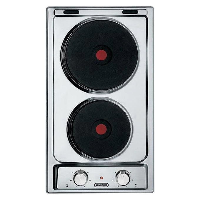 De’Longhi I 23-2 ER piano cottura Acciaio inossidabile Da incasso 30 cm Piastra sigillata 2 Fornello(i)